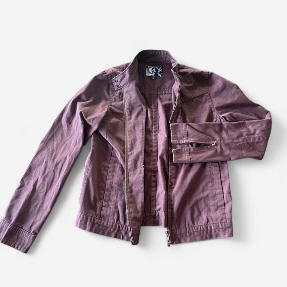 Volcom Men's Brown and Burgundy Jacket